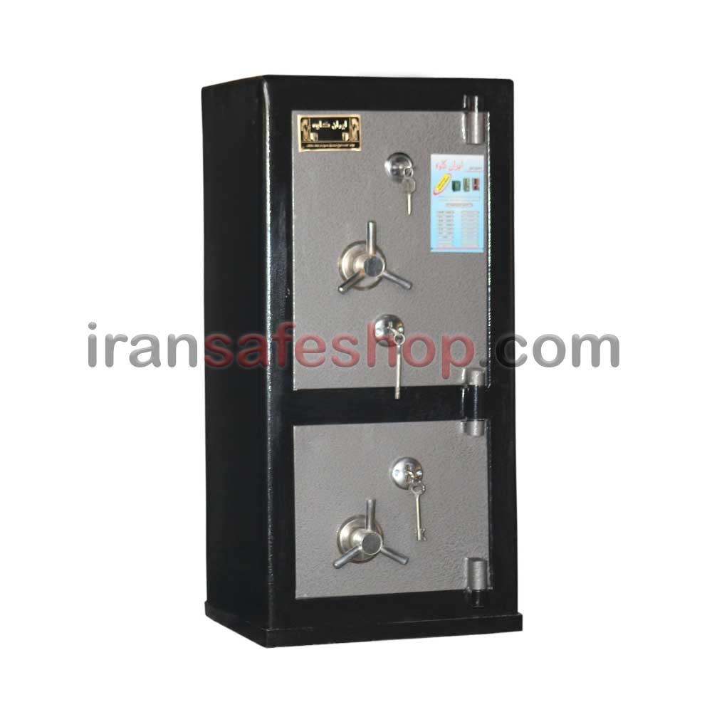 گاوصندوق ایران کاوه مدل kn850 DKKدو طبقه قفل کلیدی